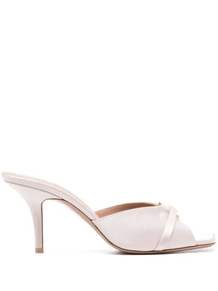 Malone Souliers атласные мюли Patricia 70, розовый