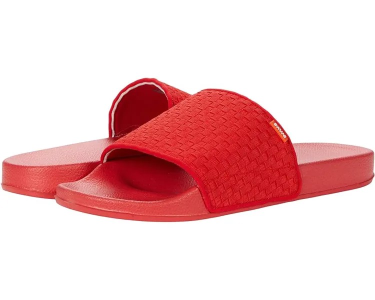 Сандалии SWIMS Woven Lounge Pool Slide, красный