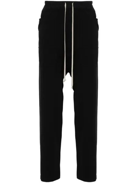 Rick Owens DRKSHDW брюки с низким шаговым швом, черный