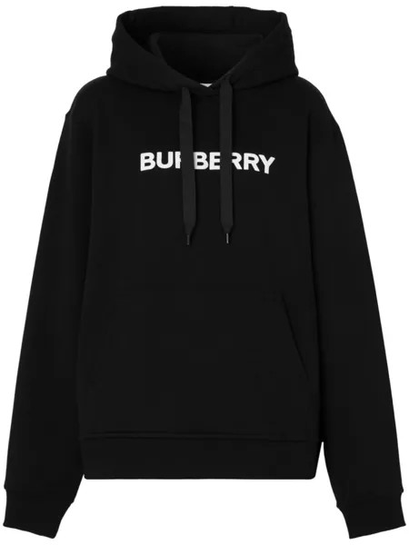 Burberry худи с логотипом, черный