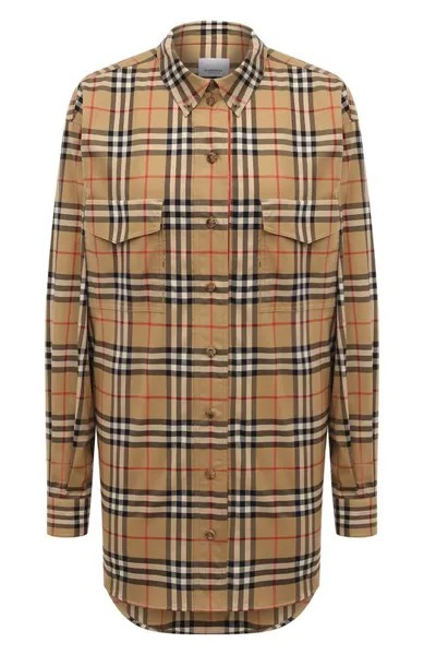 Хлопковая рубашка Burberry