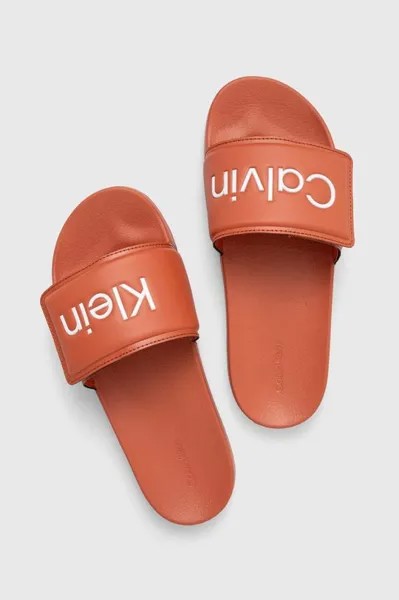 Шлепанцы POOL SLIDE ADJ Calvin Klein, оранжевый