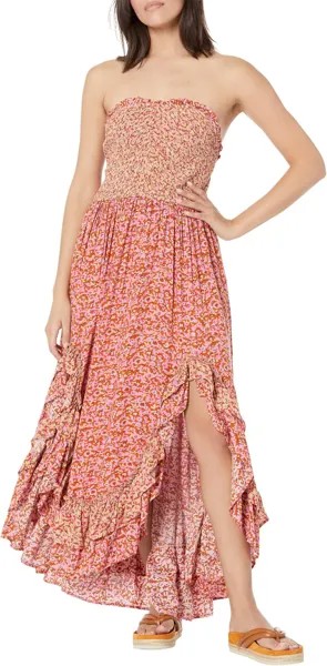 Платье Free People One I Love Dress, цвет Caramel Combo