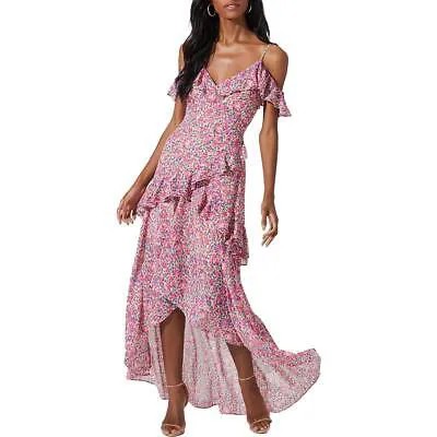 ASTR The Label Pemberley Женское платье макси с открытыми плечами и цветочным принтом