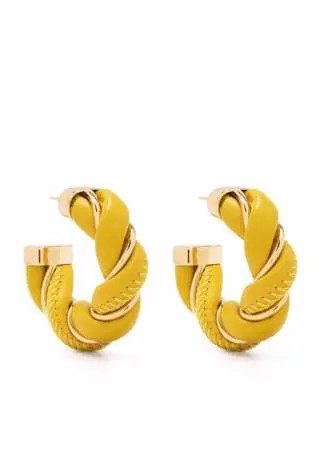 Bottega Veneta витые серьги-кольца