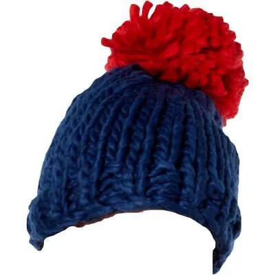 Женская темно-синяя шапка-бини BCBGeneration с помпоном для холодной погоды O/S BHFO 9104