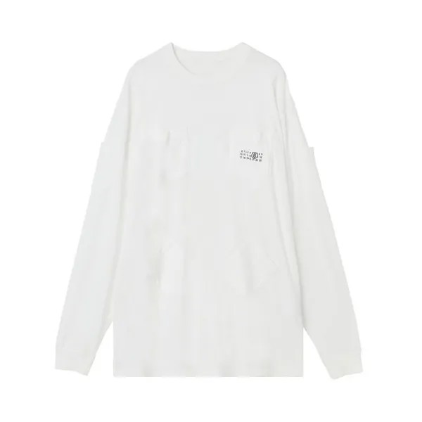 Футболка MM6 Maison Margiela Multi Pockets Long-Sleeve T-Shirt, белый