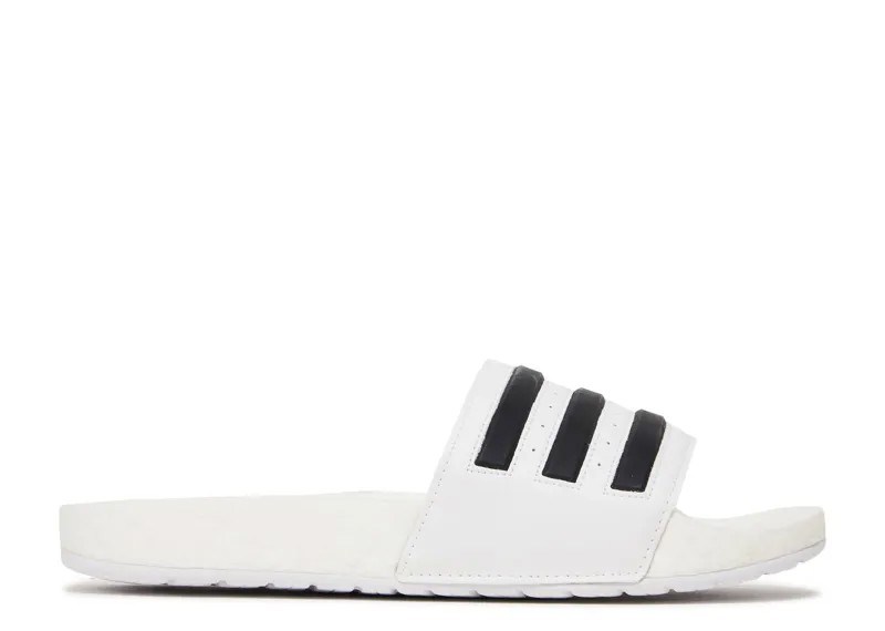 Кроссовки adidas Adilette Boost Slides 'White Black Stripes', белый