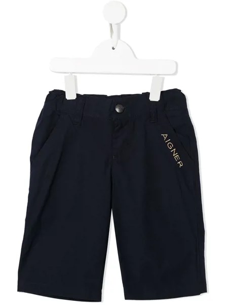 Aigner Kids спортивные шорты с логотипом