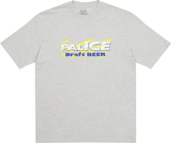 Футболка Palace Light Beer T-Shirt 'Grey Marl', серый