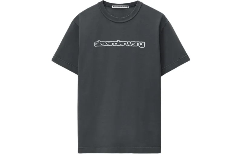 Футболка унисекс темно-серая Alexander Wang, темно-серый