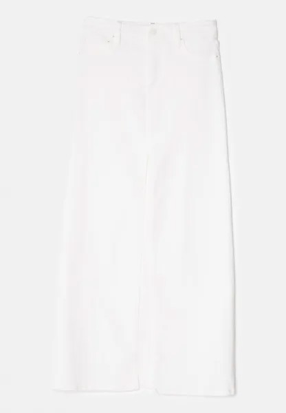 Джинсовая юбка RYE SKIRT Alice + Olivia, кремовый