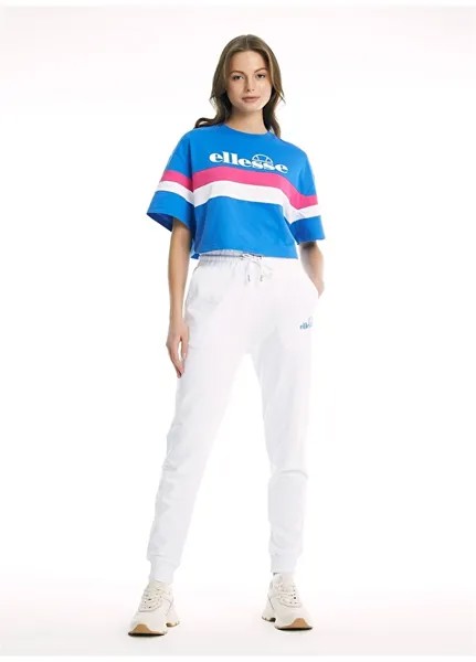 Белые женские длинные спортивные штаны Ellesse