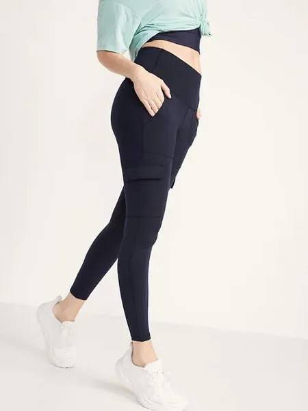 Компрессионные леггинсы PowerPress Cargo длиной 7/8 с высокой посадкой NWT Old Navy