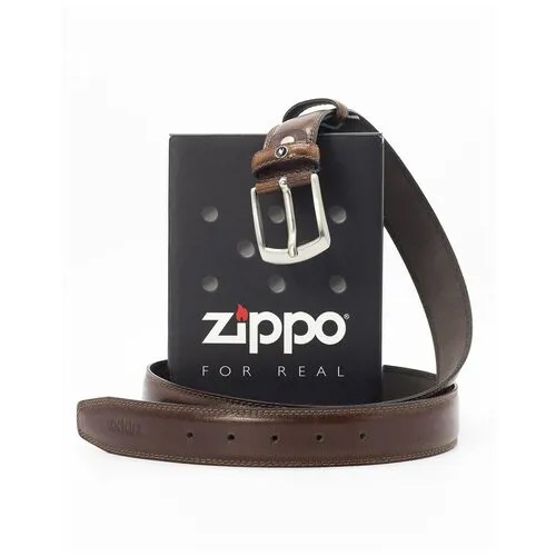 Ремень Zippo, размер 110, коричневый