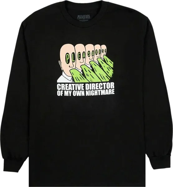 Лонгслив Pleasures Vomit Long-Sleeve 'Black', черный