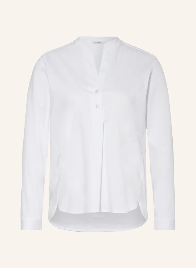 Блуза-рубашка из джерси Soluzione, белый