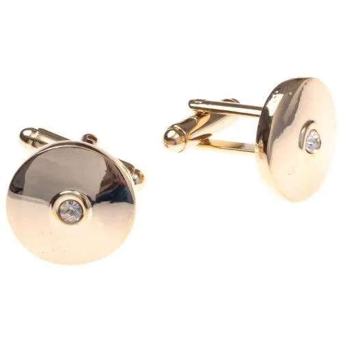 Запонки из бижутерного сплава с ювелирным стеклом WowMan Accessories WMA0136GW