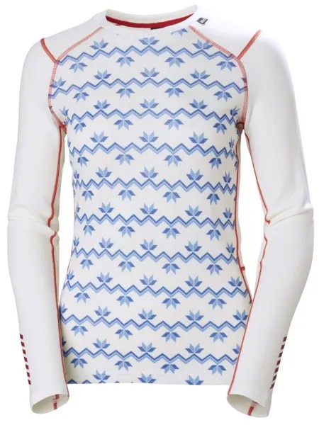 Лонгслив Helly Hansen W LIFA MERINO MIDWEIGHT GRAPHIC CREW 1/2 для женщин, M, белая