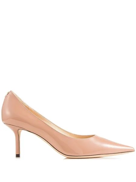 Jimmy Choo туфли-лодочки Love 65 с заостренным носком, розовый