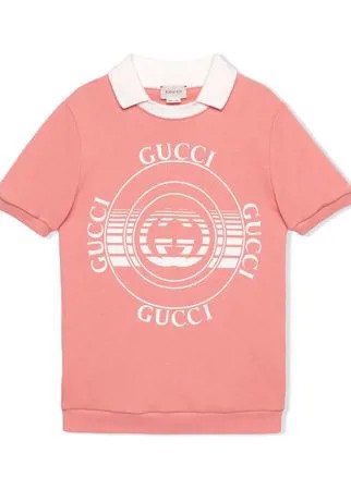 Gucci Kids платье с принтом Gucci Disk