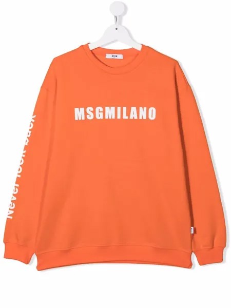 MSGM Kids толстовка с логотипом