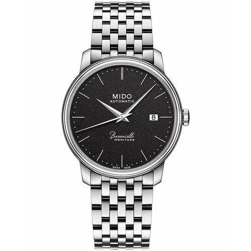 Наручные часы Mido Baroncelli, черный, серебряный