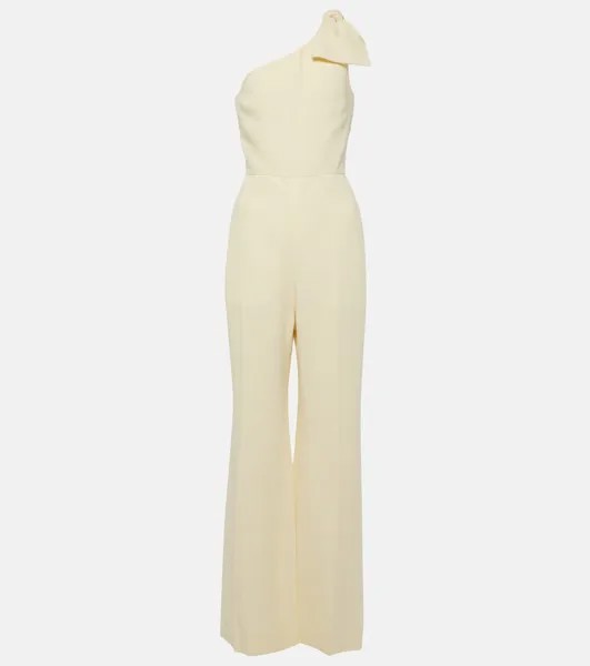 Льняной комбинезон на одно плечо Chloé, белый