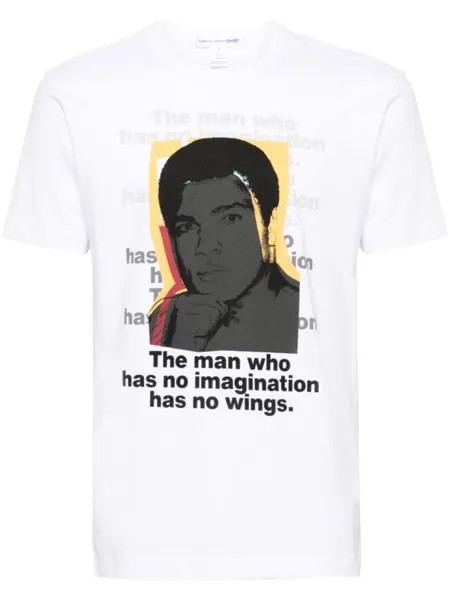 Comme Des Garçons Shirt футболка из коллаборации с Andy Warhol, белый