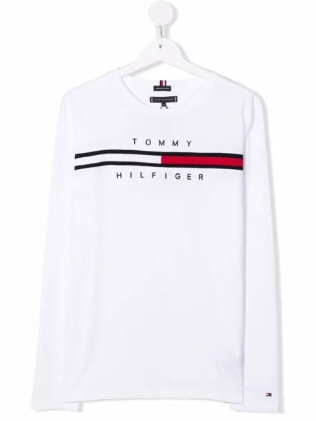 Tommy Hilfiger Junior футболка с длинными рукавами и логотипом