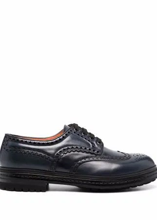 Santoni глянцевые броги
