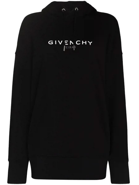 Givenchy худи с приспущенными плечами и логотипом