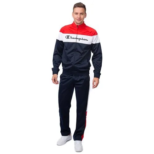 Tracksuit, костюм спортивный, (NNY/NNY/HRR/WHT) синий/синий/красный/белый, XL