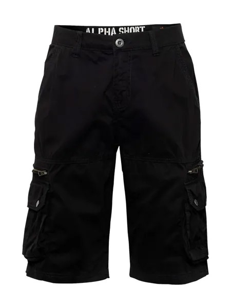 Обычные брюки-карго Alpha Industries, черный