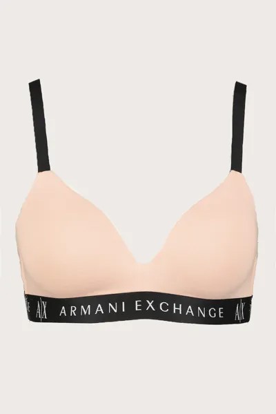 Бюстье с набивкой и логотипом Armani Exchange, черный