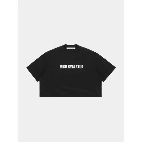 Футболка 1017 ALYX 9SM Logo Cropped Tee, размер S, черный