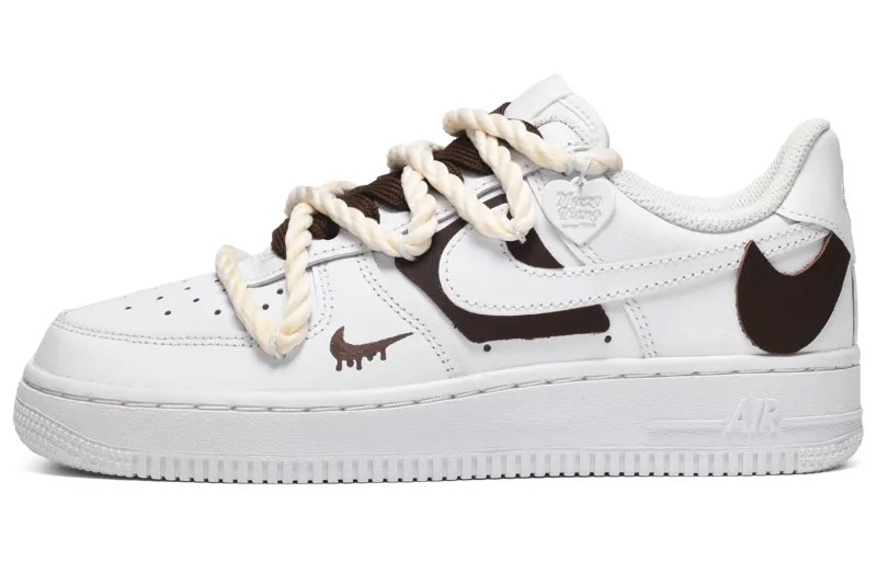 Кроссовки Nike Air Force 1 Skateboarding Shoes Women's Low-top Light Khaki, хаки