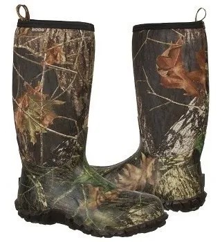 Мужские классические высокие водонепроницаемые зимние ботинки Bogs, цвет mossy oak