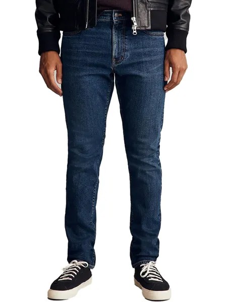 Мужские темные спортивные узкие джинсы Madewell, цвет Milford Wash