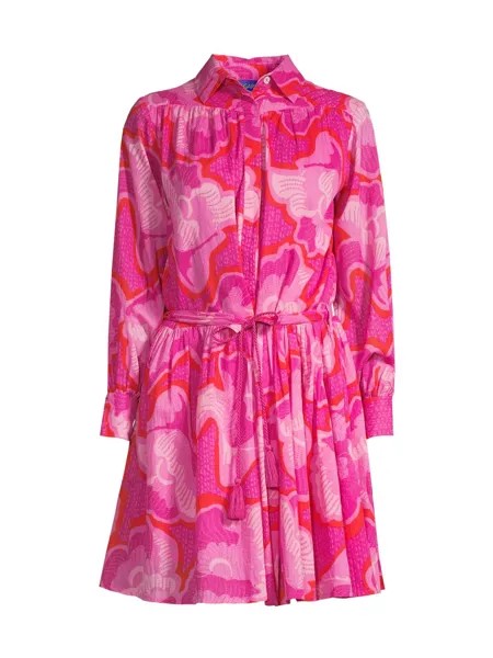 Мини-платье с принтом Hawaii Ro's Garden, разноцветный