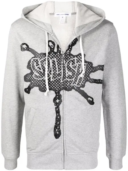 Comme Des Garçons Shirt graphic print drawstring hoodie