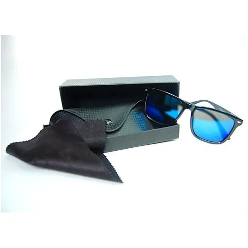 Солнцезащитные очки , черный, синий