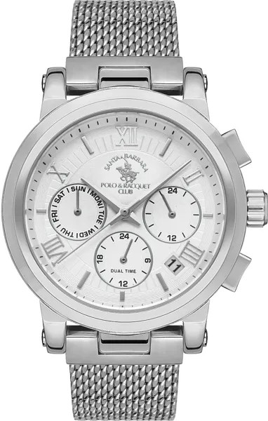 Наручные часы женские Santa Barbara Polo & Racquet Club SB.1.10298-1 серебристые