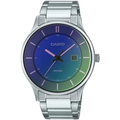 Наручные часы CASIO Collection MTP-E605D-2E, синий, фуксия