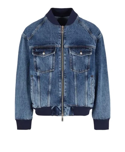 Джинсовая куртка бомбер Armani Exchange, синий