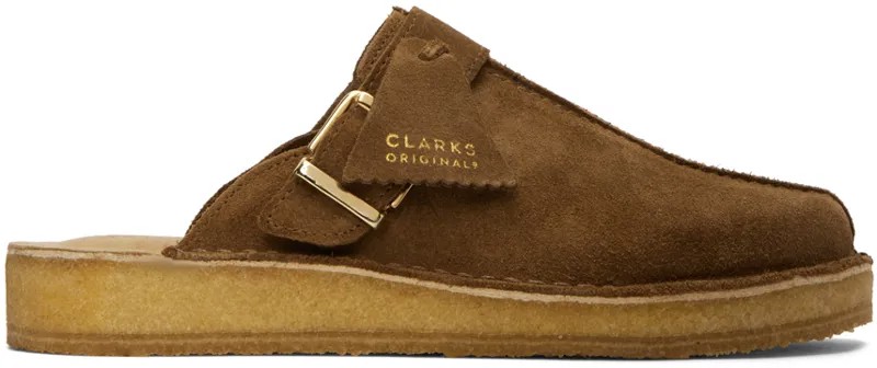 Светло-коричневые туфли Clarks Originals Trek