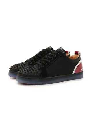 Комбинированные кеды Fun Louis Junior Spikes Christian Louboutin