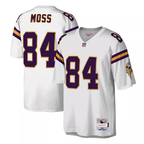 Мужская белая майка Mitchell & Ness Randy Moss Minnesota Vikings Legacy, реплика