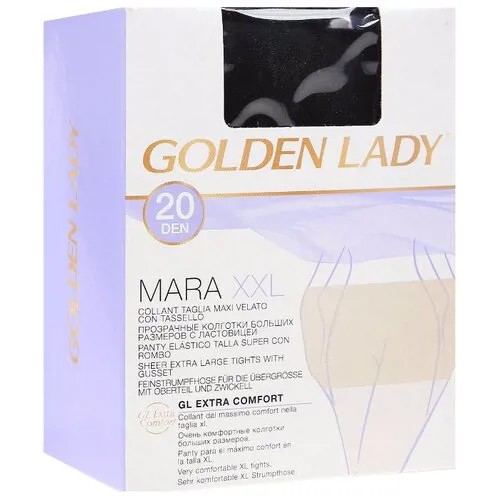 Колготки Golden Lady Mara 20 den, размер 5-XL, nero (черный)