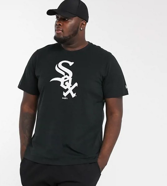 Черная футболка New Era Plus MLB Chicago White Socks-Черный
